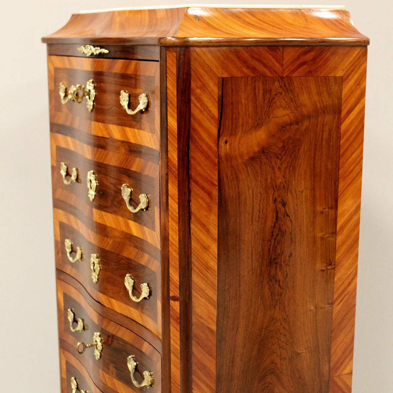 Secretaire Napoleone III intarsiato '800 8