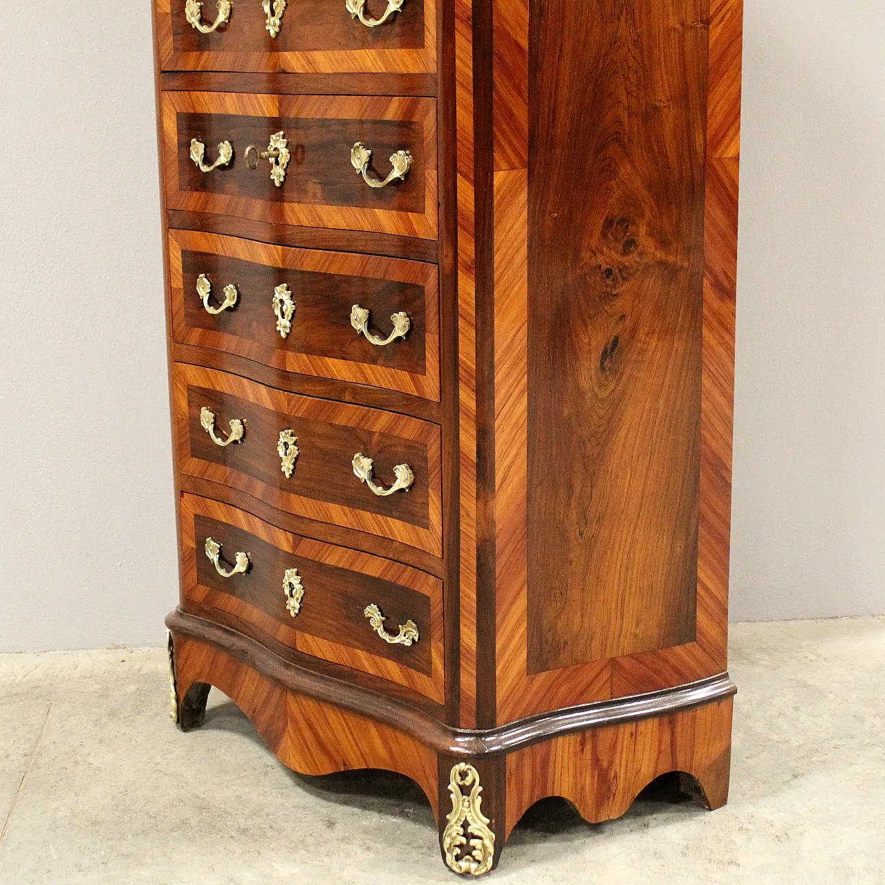 Secretaire Napoleone III intarsiato '800 10