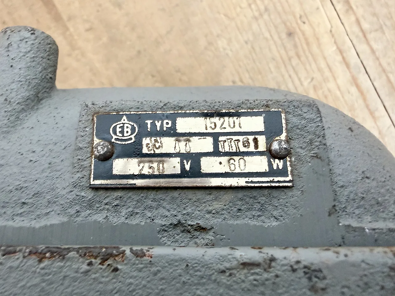 Grey Industrial Cast Iron Wall Light from Elektrosvit, 1960s 10