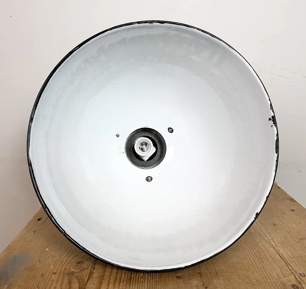 Industrial Black Enamel Factory Lamp from Elektrosvit, 1960s 16