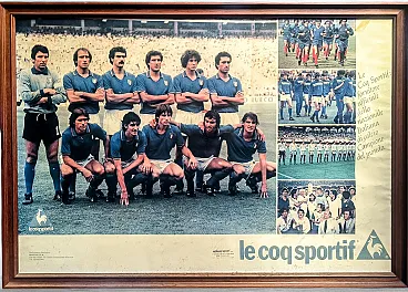 Advertising poster Italy World Champion Le coq Sportif, 1982