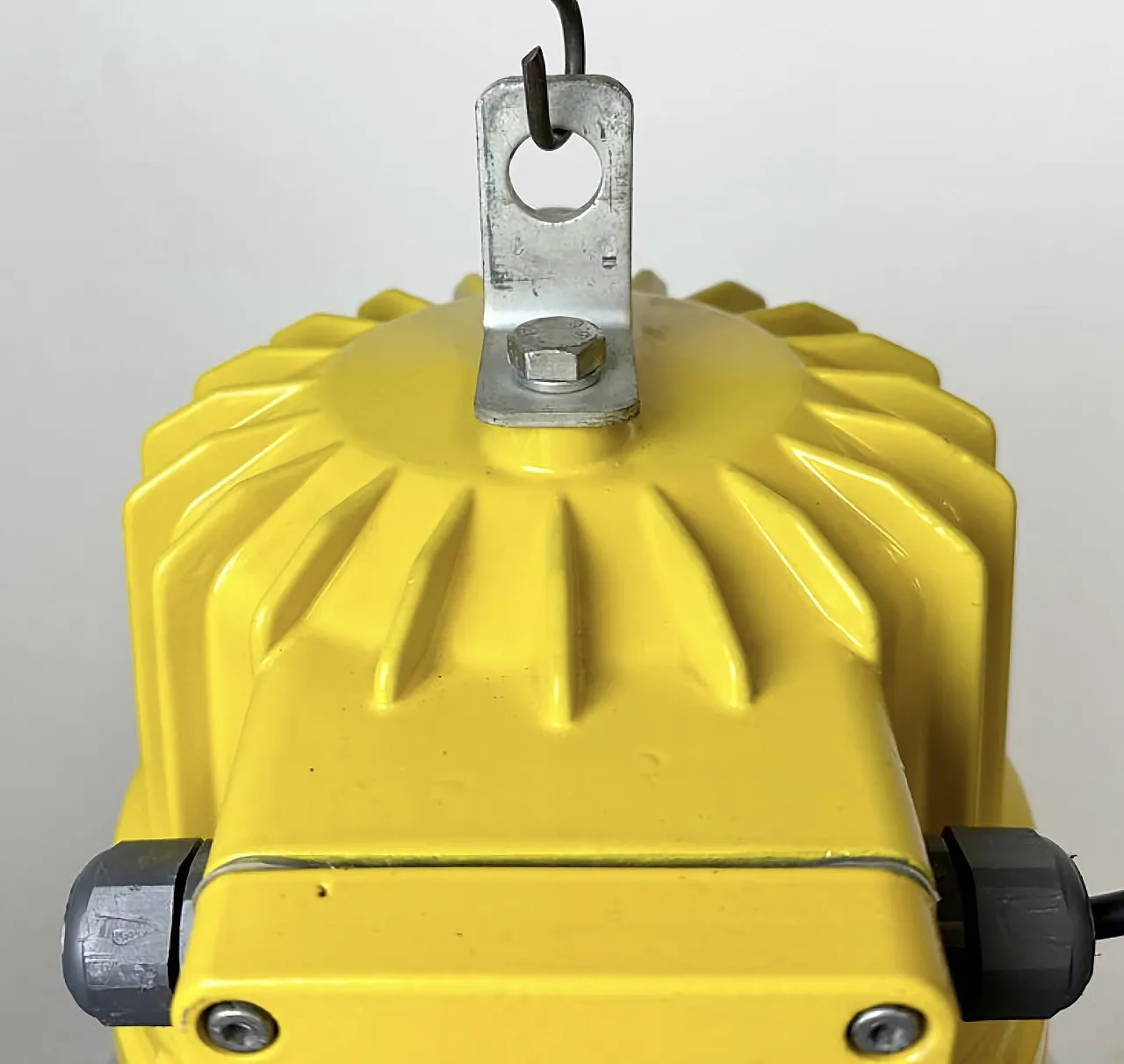 Yellow Industrial Explosion Proof Lamp with Aluminium Shade, 1990s 6