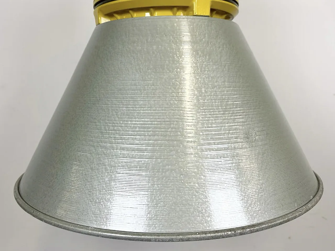 Yellow Industrial Explosion Proof Lamp with Aluminium Shade, 1990s 7