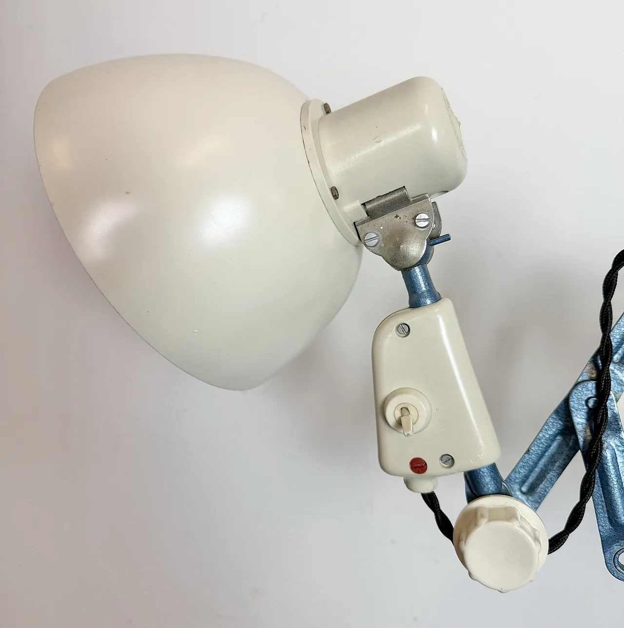 Industrial East German Scissor Lamp from Reif Dresden, 1950s 5