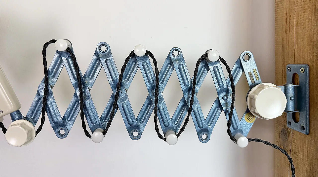 Industrial East German Scissor Lamp from Reif Dresden, 1950s 6