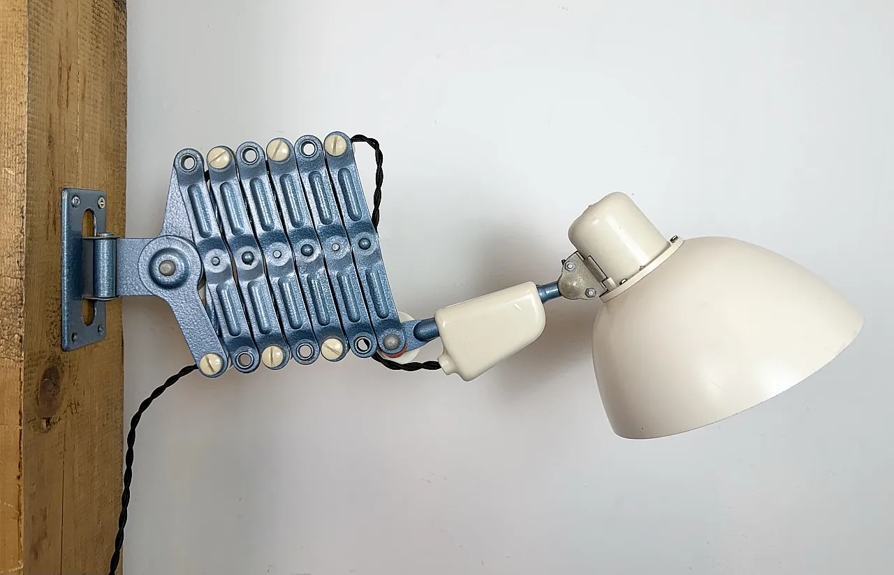 Industrial East German Scissor Lamp from Reif Dresden, 1950s 11