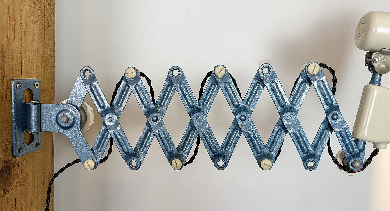 Industrial East German Scissor Lamp from Reif Dresden, 1950s 16