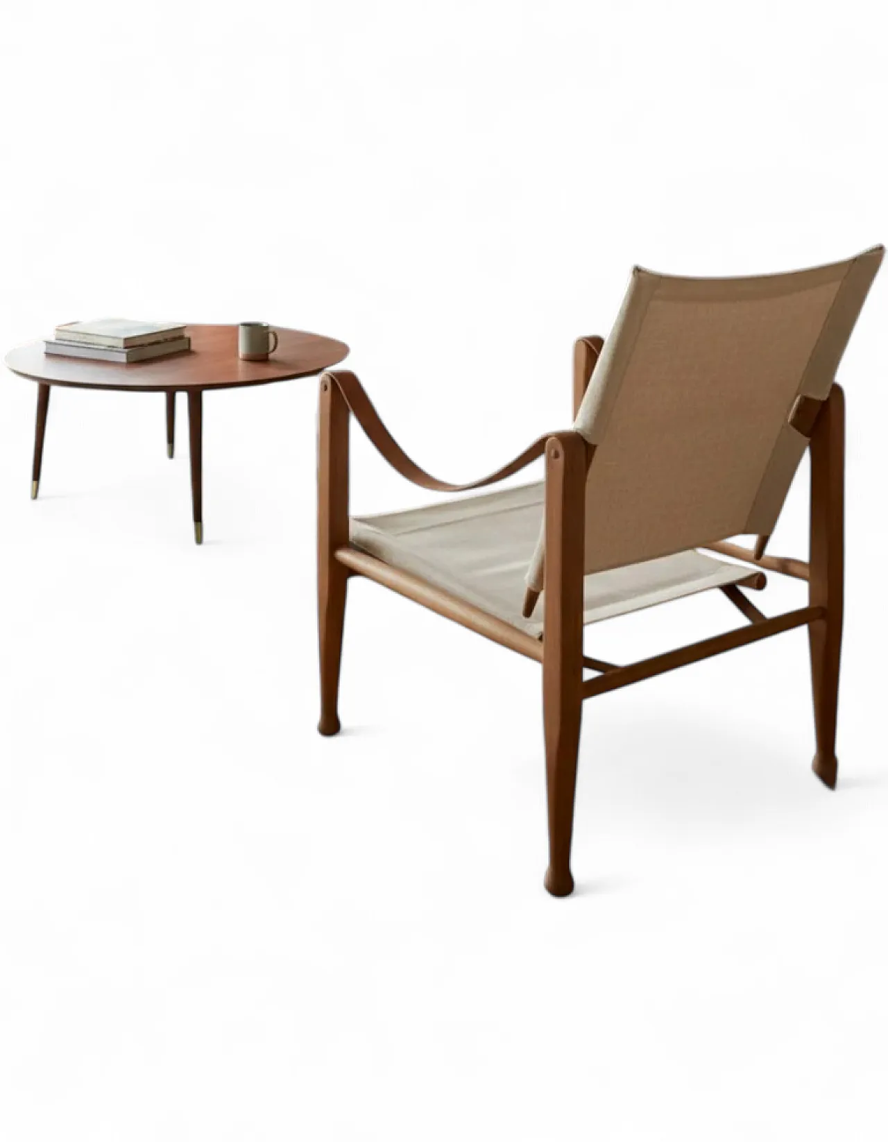 Safari Armchair Kaare Klint Ash Leather, 1930s 10