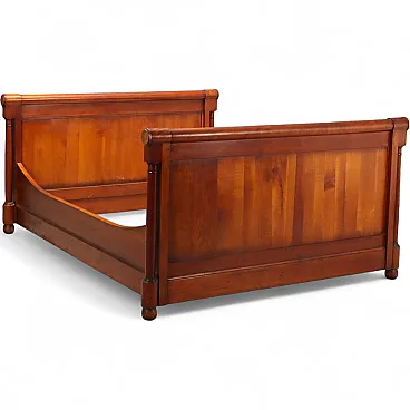 Empire style queen bed in cherry, 20th century