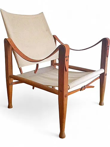 Safari Armchair Kaare Klint Ash Leather, 1930s
