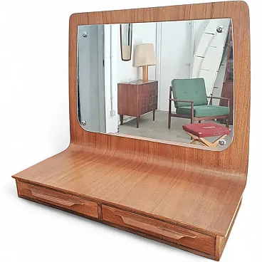 Hanging mirror Johannes Andersen Danish 1950s | teak 61cm