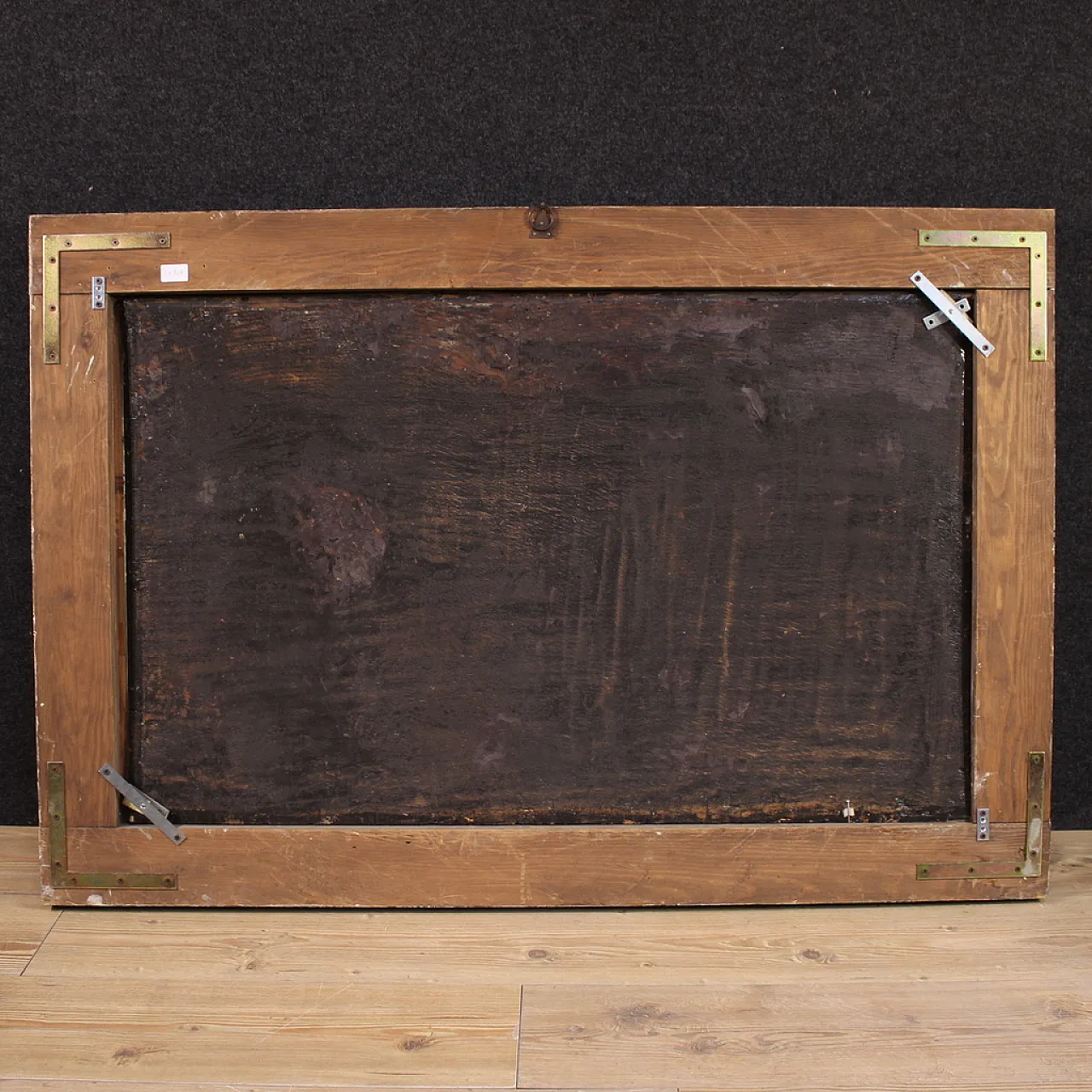 Flemish panel painting battle, 17th century 9