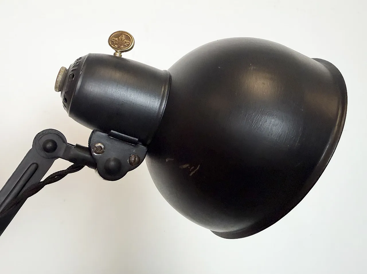 Black Industrial Bauhaus Scissor Wall Lamp from Kaiser Idell, 1930s 12