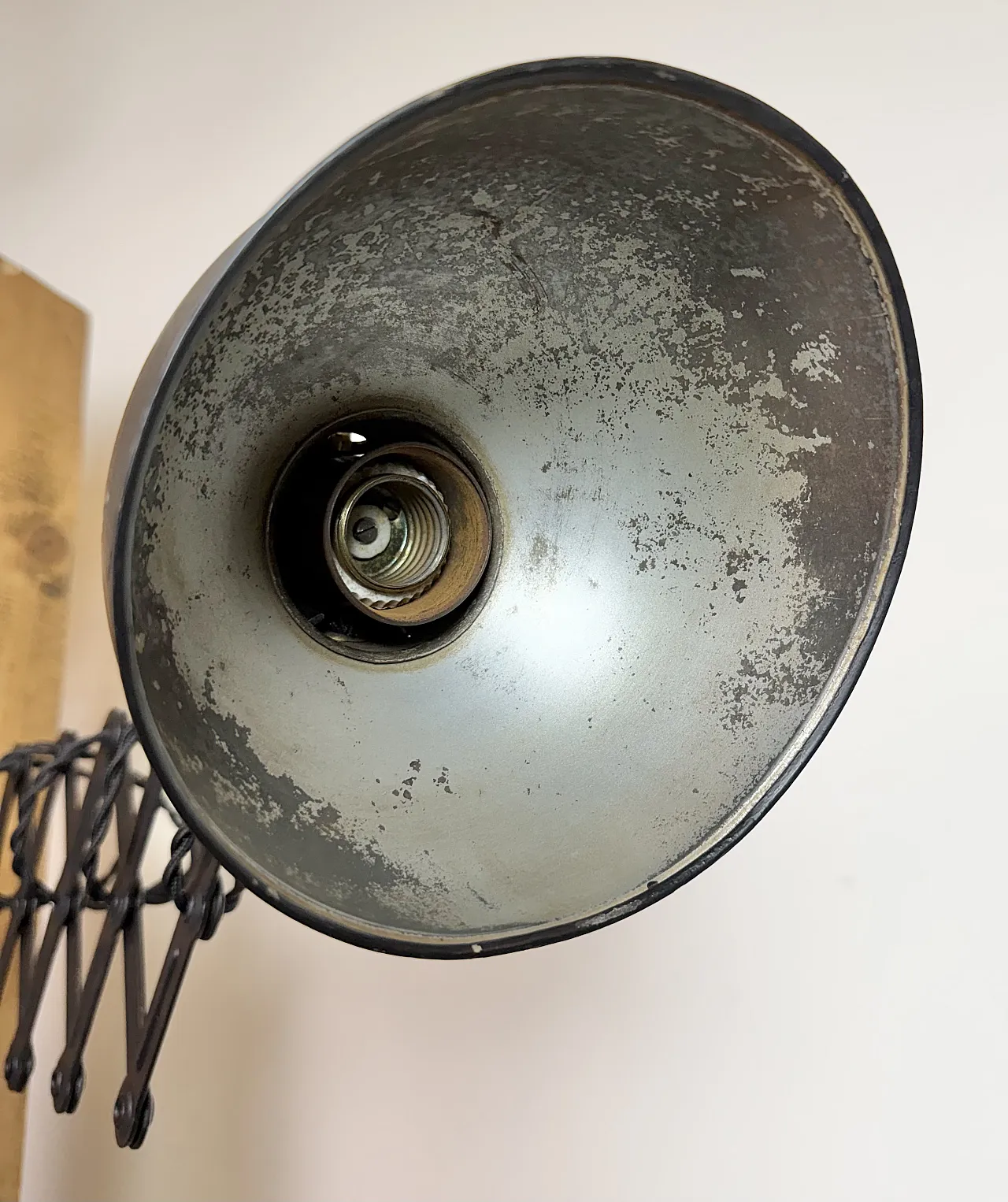 Black Industrial Bauhaus Scissor Wall Lamp from Kaiser Idell, 1930s 14