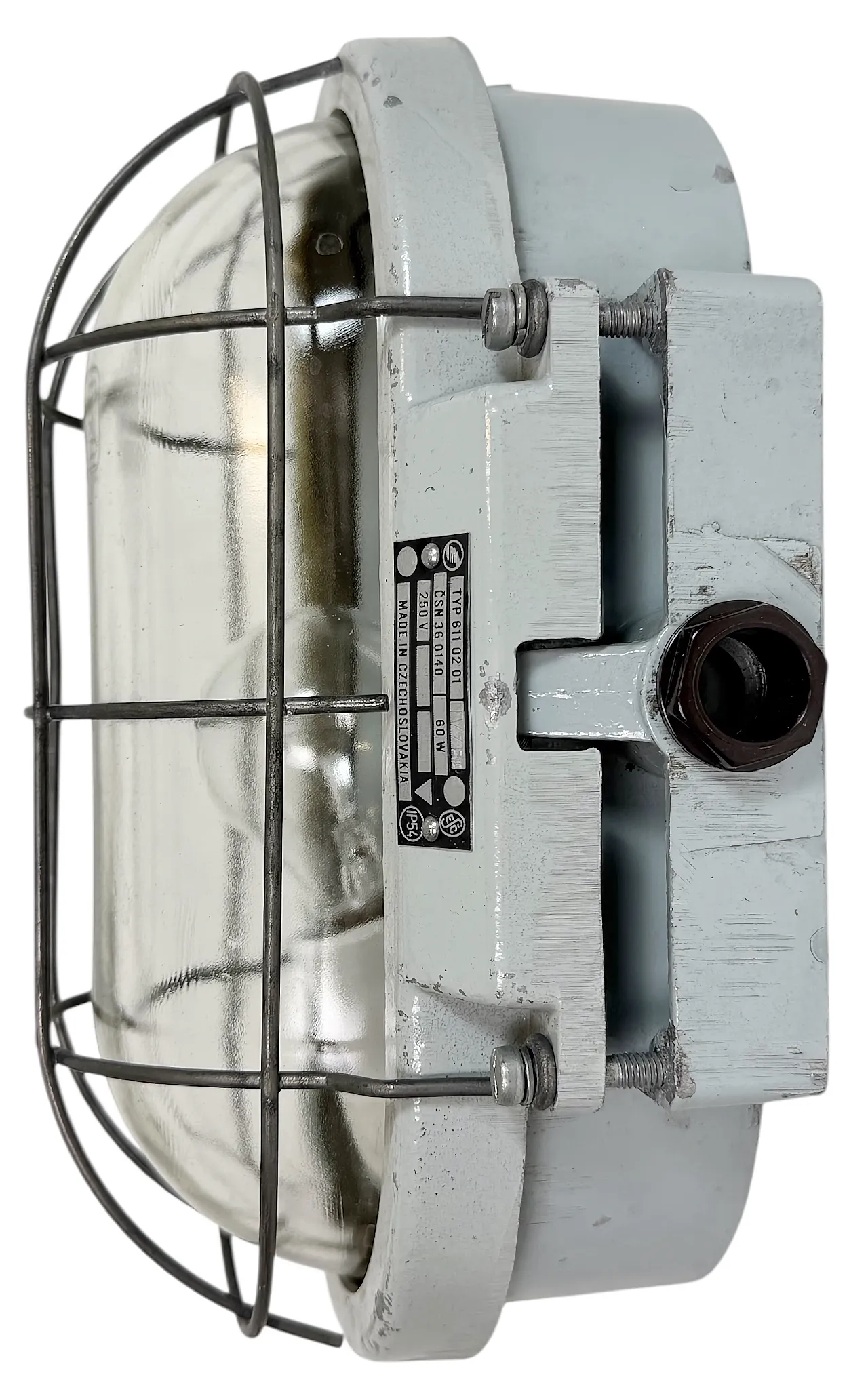 Industrial Cast Aluminium Wall Light with Clear Glass from Elektrosvit 4