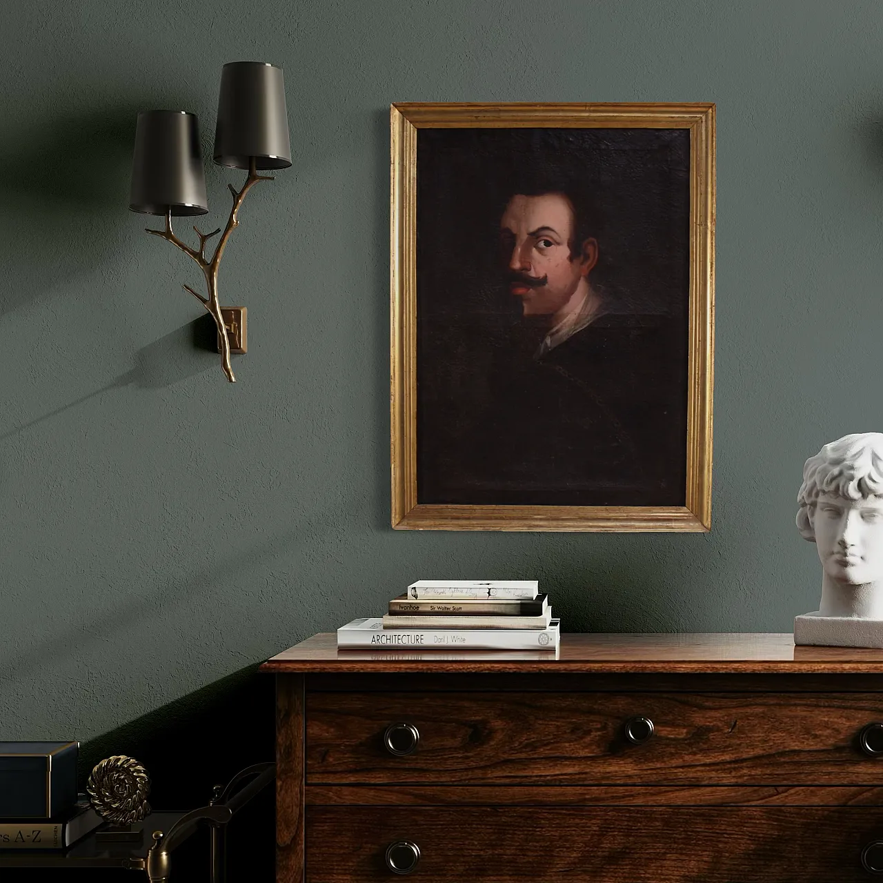 Dipinto spagnolo ritratto di gentiluomo, '700 8