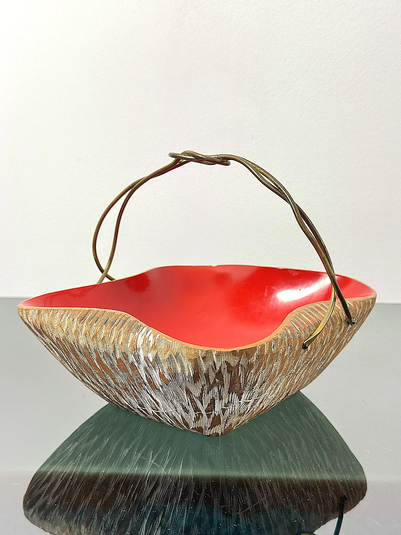 Cesto Centrotavola Aldo Tura per Macabo – Anni '50 Made in Italy 1