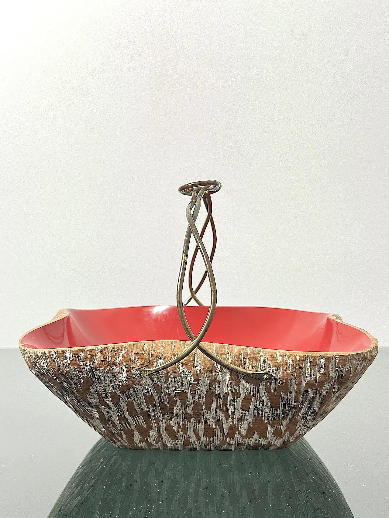 Cesto Centrotavola Aldo Tura per Macabo – Anni '50 Made in Italy 3