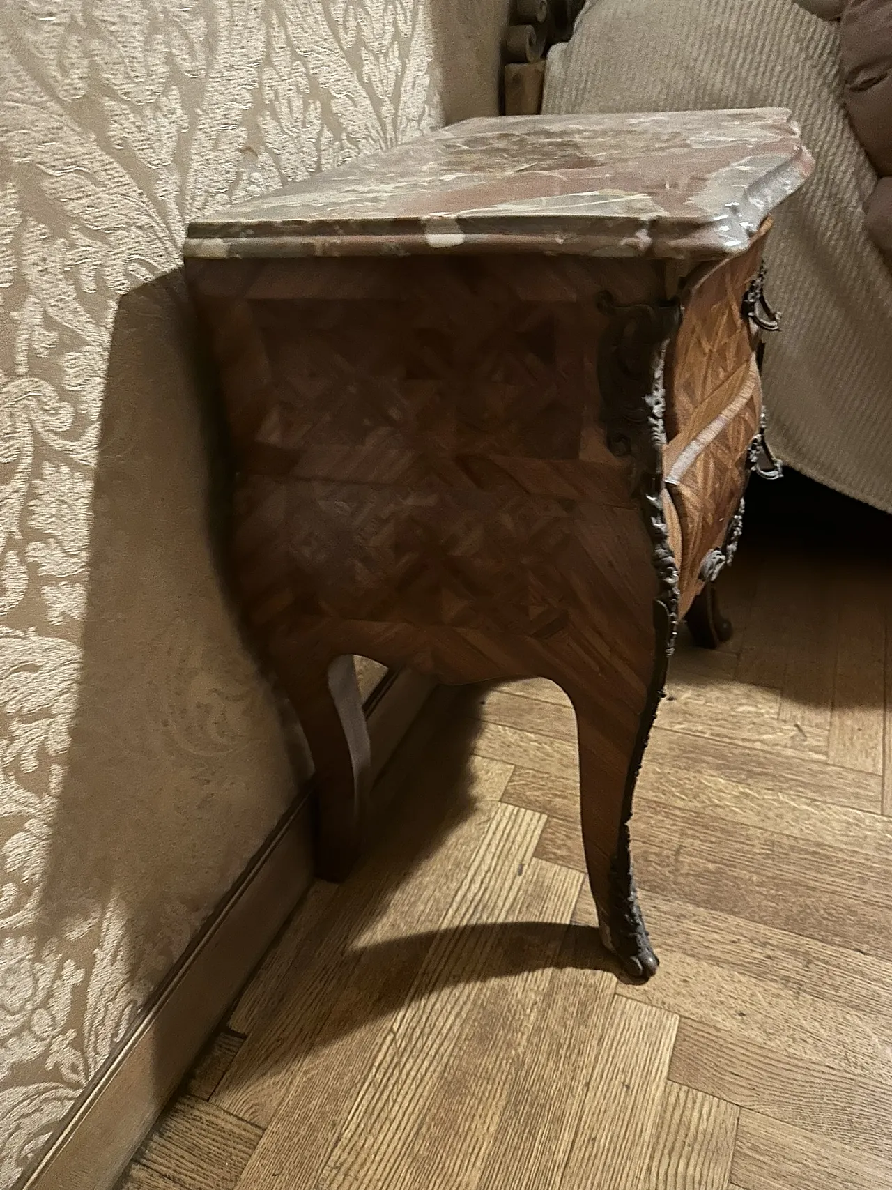 Coppia di comodini Luigi XV, anni '30 4