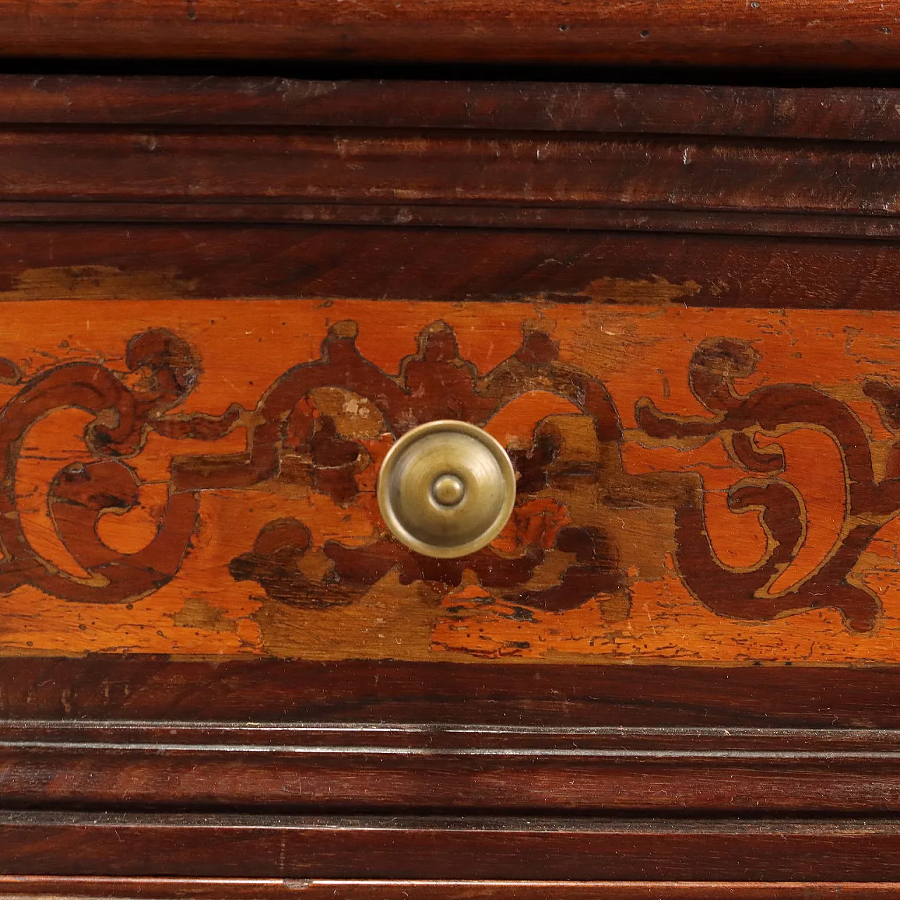 Comodino barocco in noce, fine '700 5