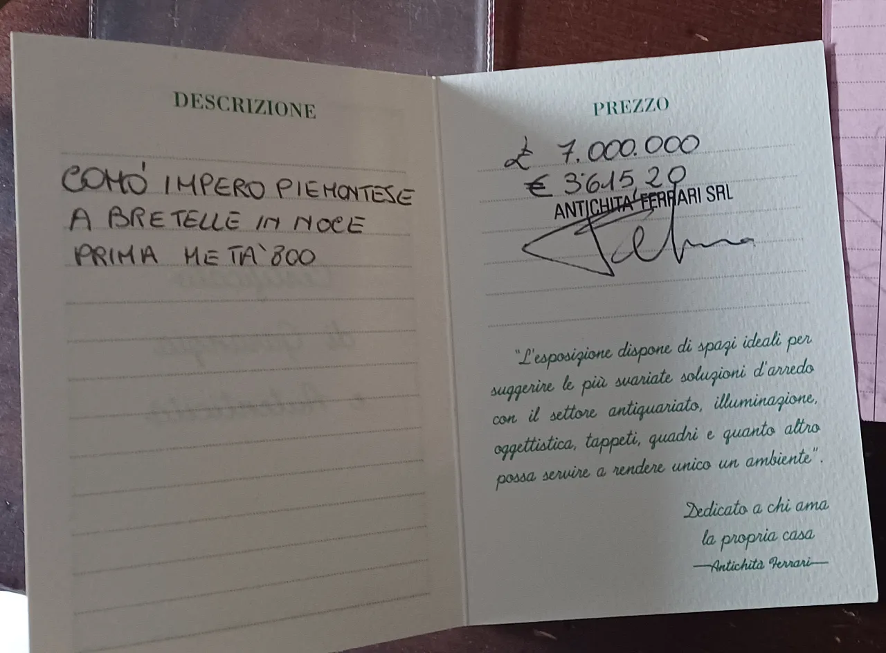 Comò prima, metà '800 2