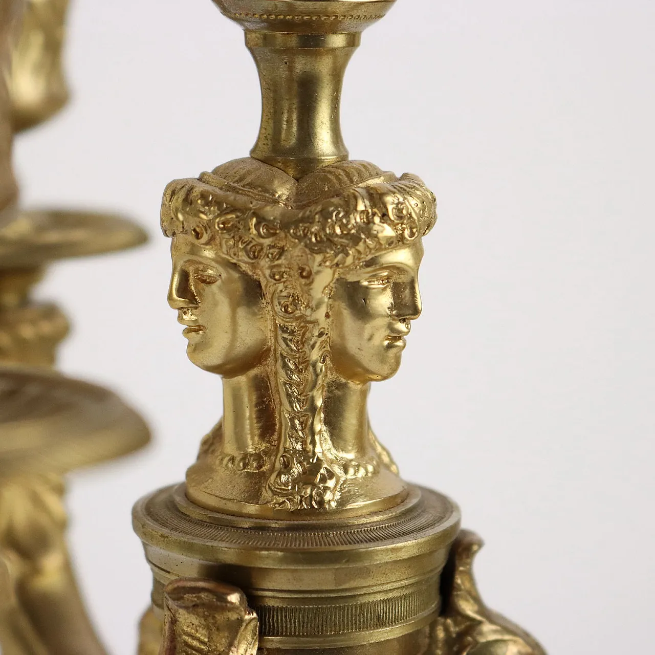 Coppia di candelabri i  bronzo di Albert Marionnet, metà '900 5
