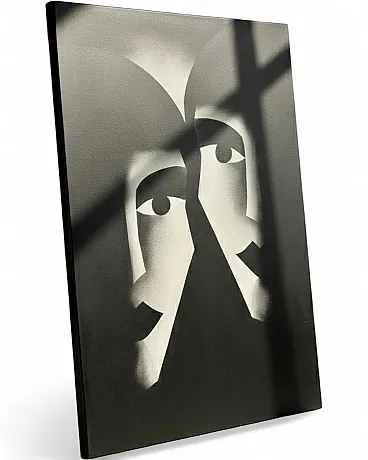 Unique work painting Two Faces, 2000s