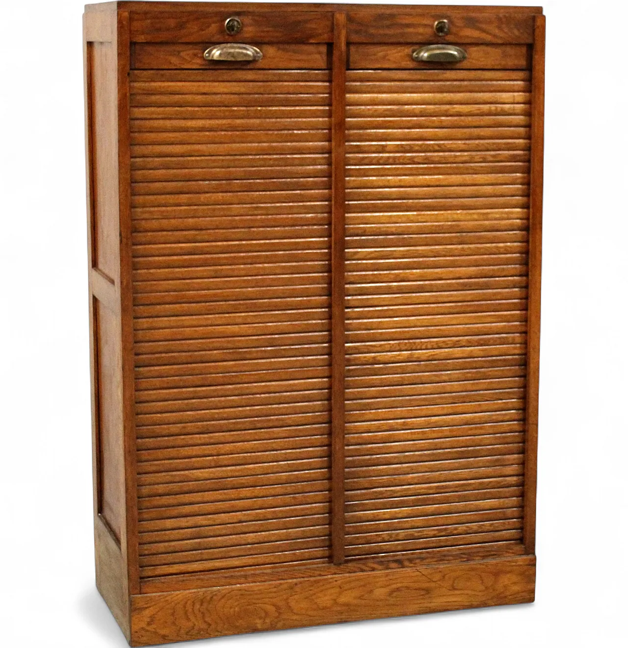 Filing cabinet with oak archive filing shutter, early 1900s 11