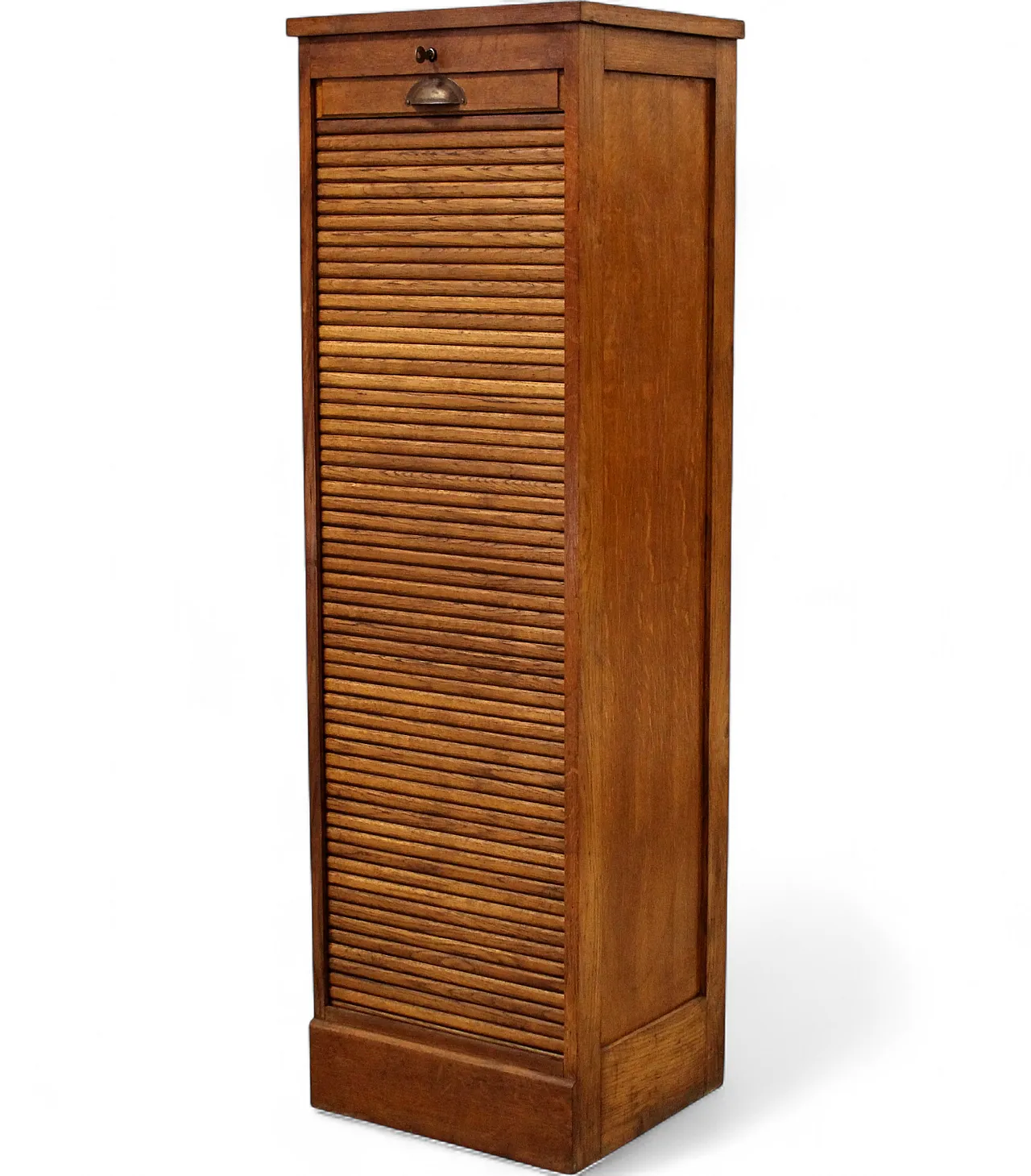 Filing cabinet with oak archive filing shutter, early 1900s 15