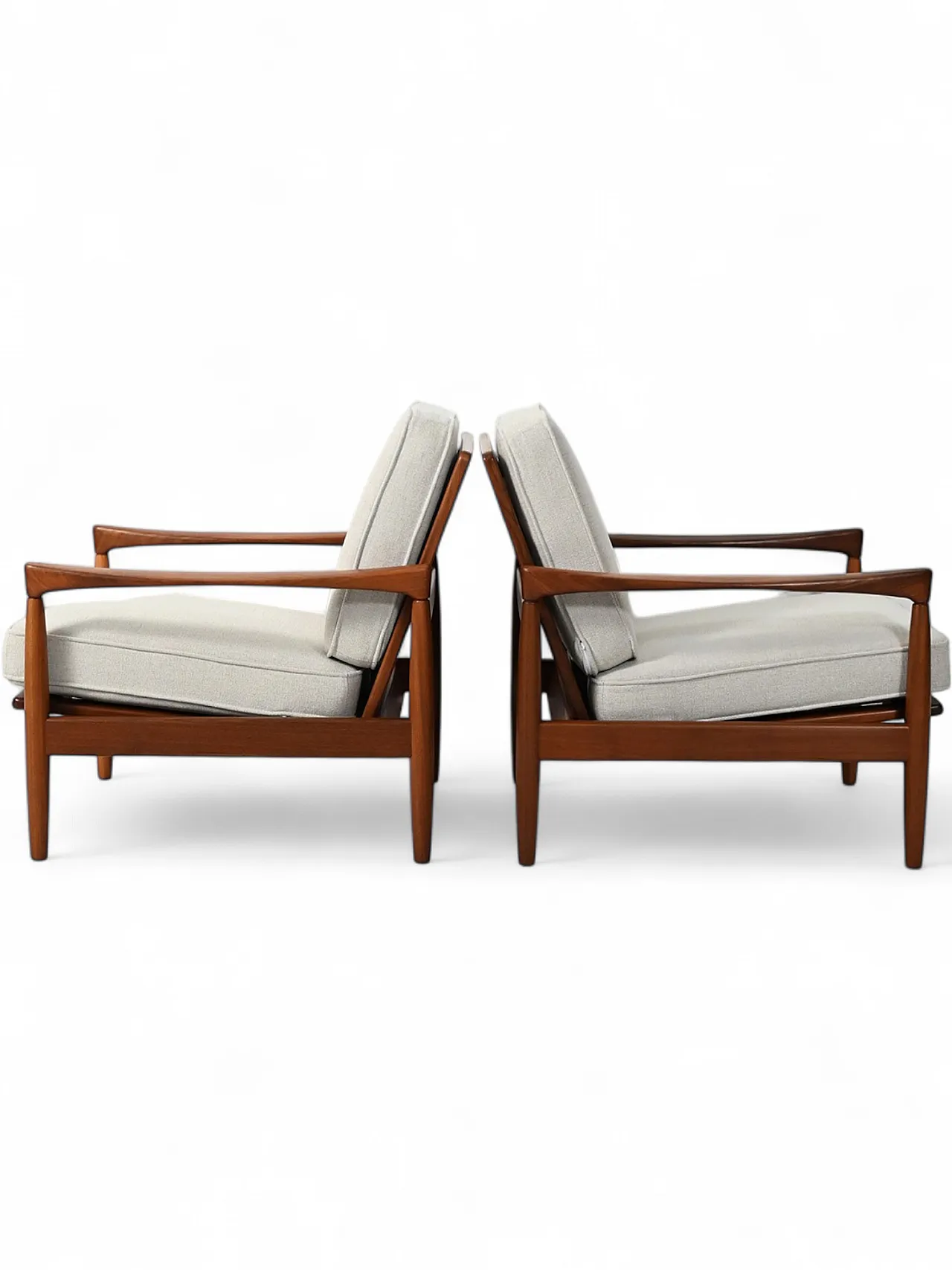Pair of Scandinavian armchairs Kölding model, 70s 13