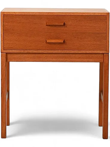 Scandinavian teak bedside table from the 1960s