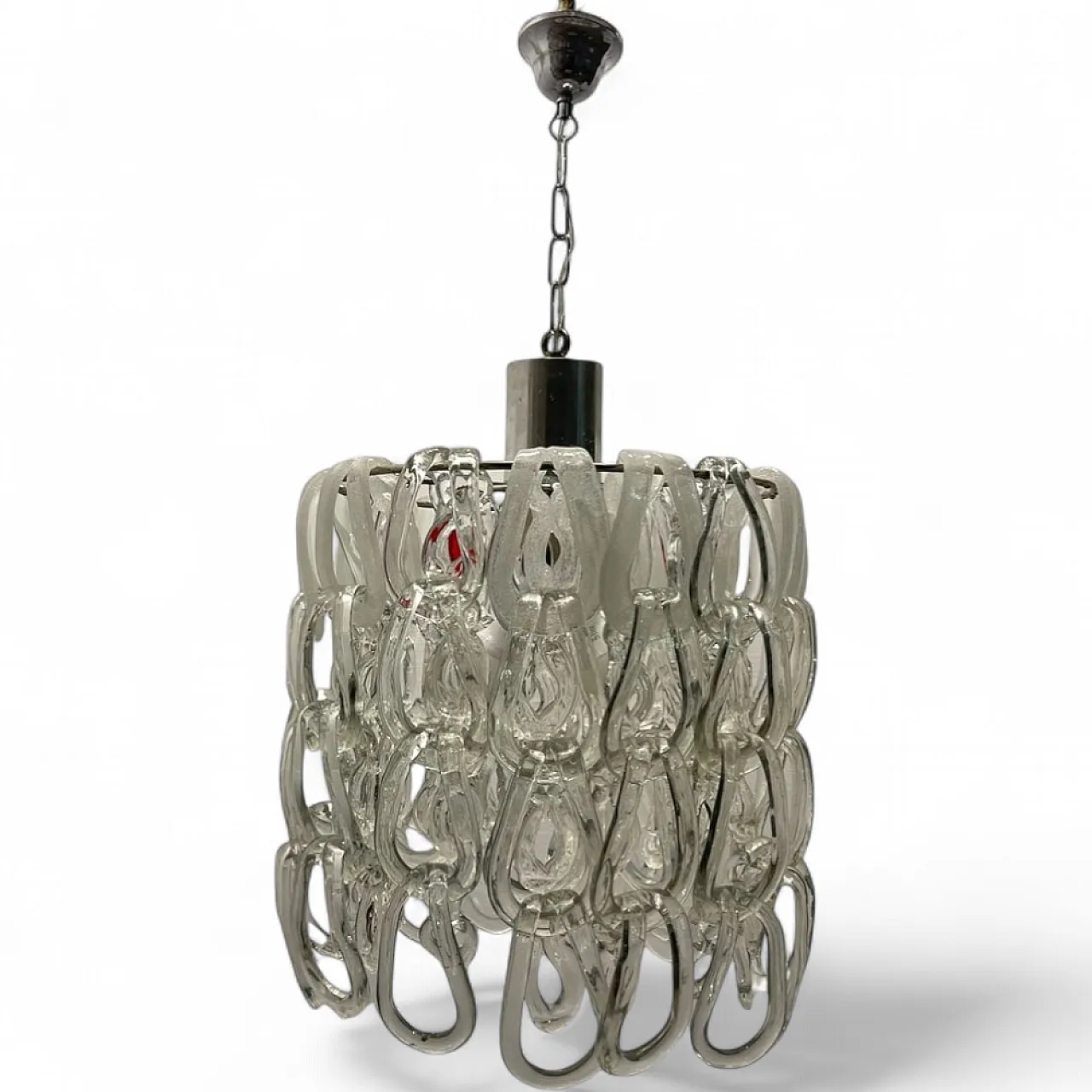 Mid-Century Modular Murano Glass Chandelier by Angelo Mangiarotti, 1970s 14