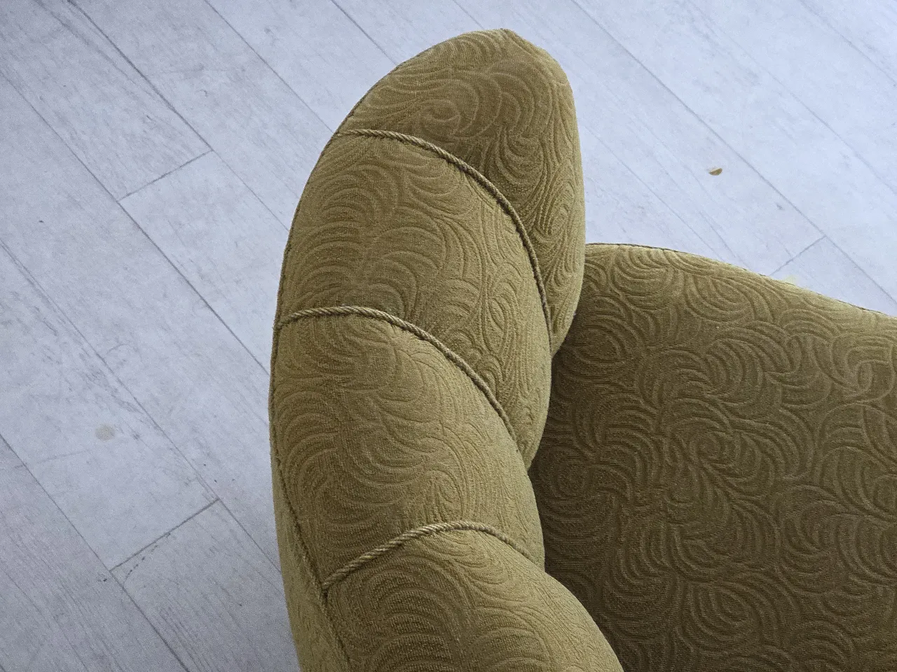 Danish 2-seater Banana sofa velour, beech wood, 1960s 6