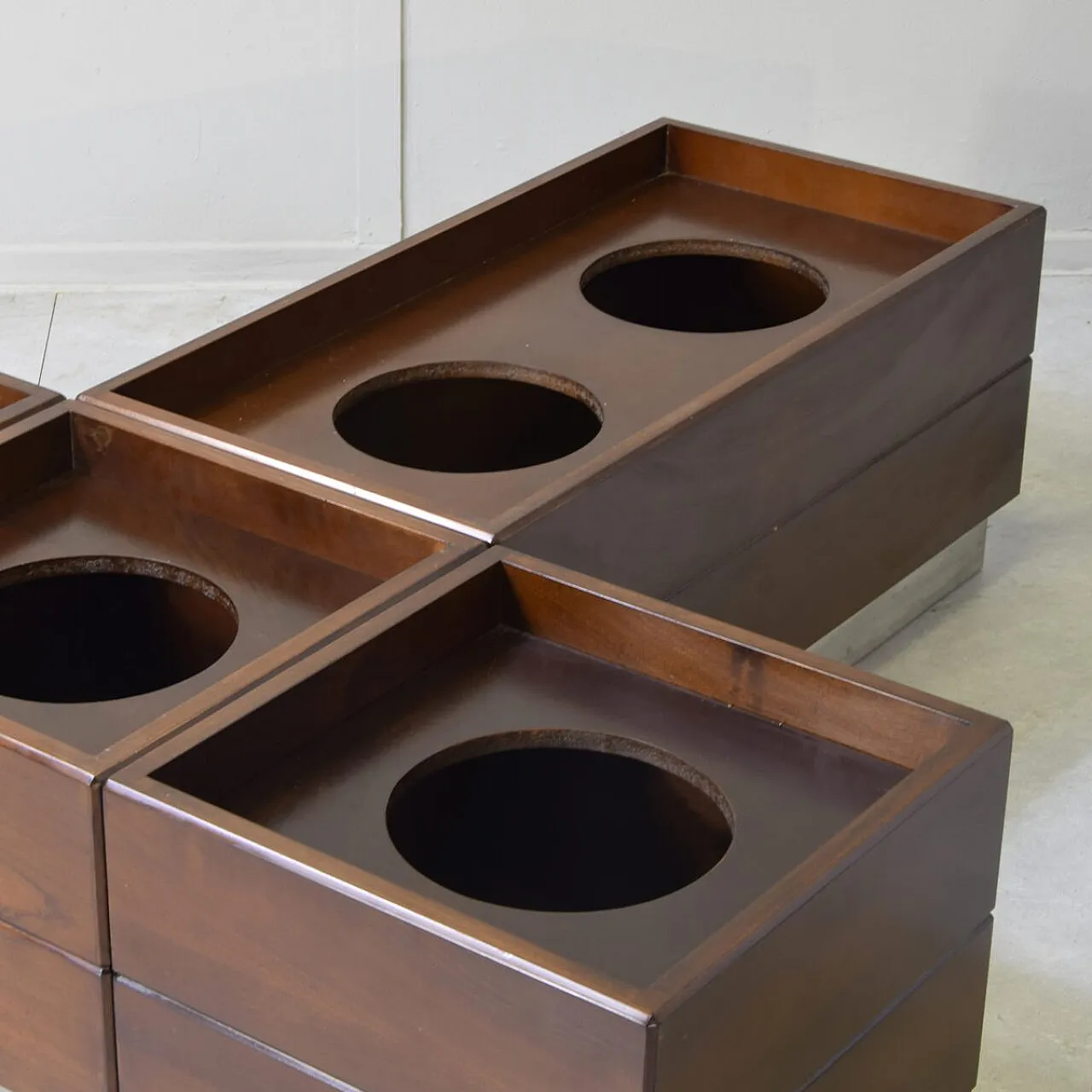 4 Wooden planters by Formanova, 1970s 5