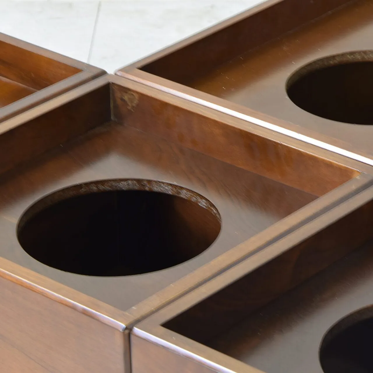 4 Wooden planters by Formanova, 1970s 6