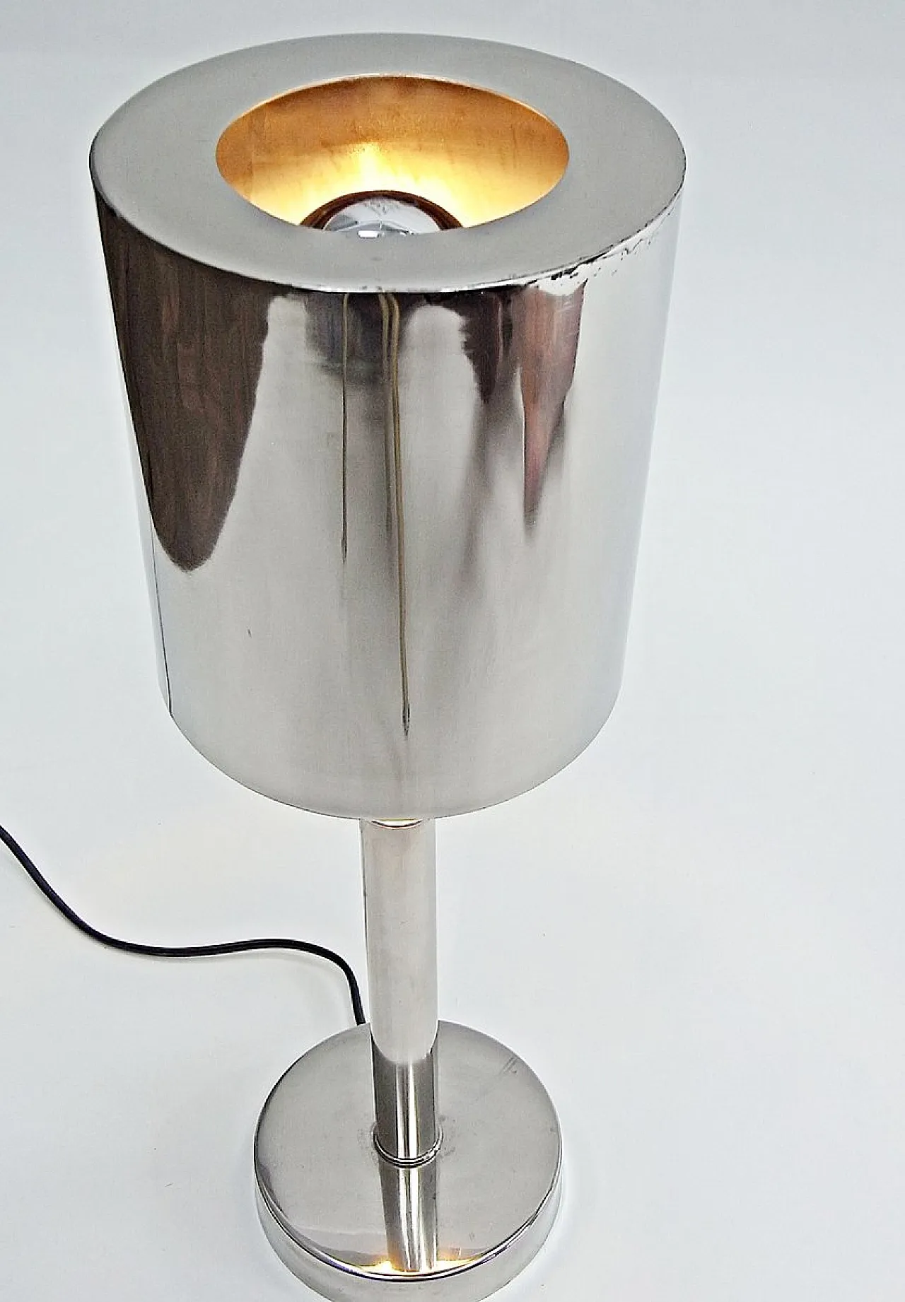 Lampada da tavolo cromata di Gunter Lambert, anni '90 3