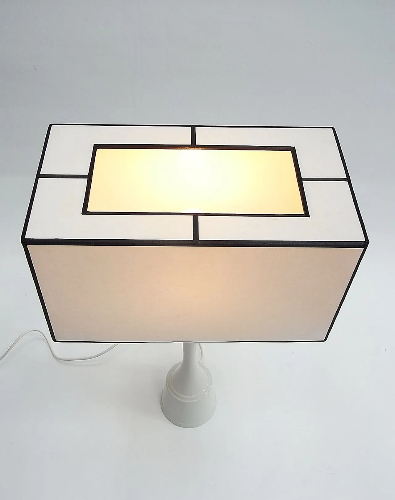 Lampada da tavolo Disquare ibrida di Gunter Lambert, anni '70 4