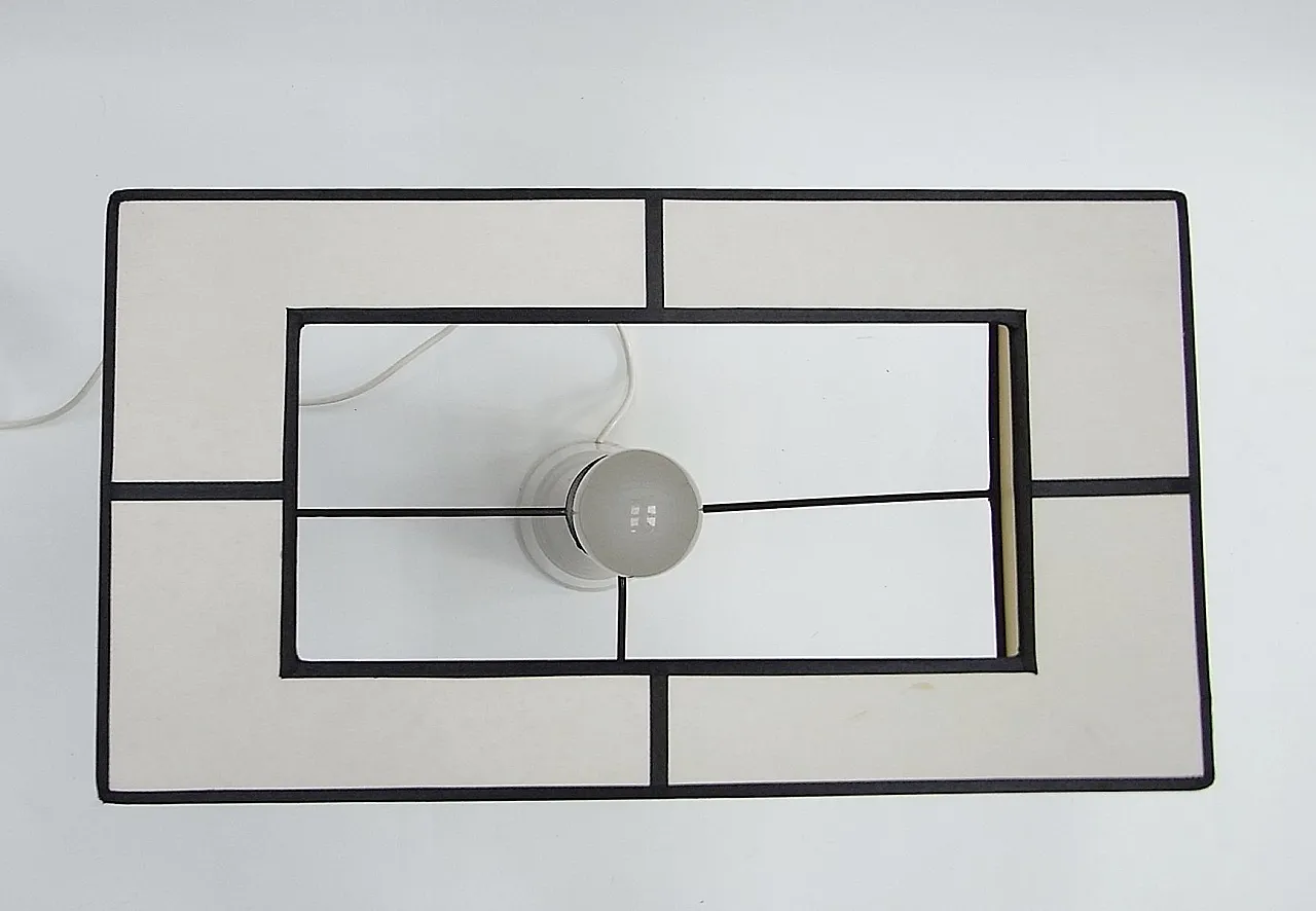 Lampada da tavolo Disquare ibrida di Gunter Lambert, anni '70 9