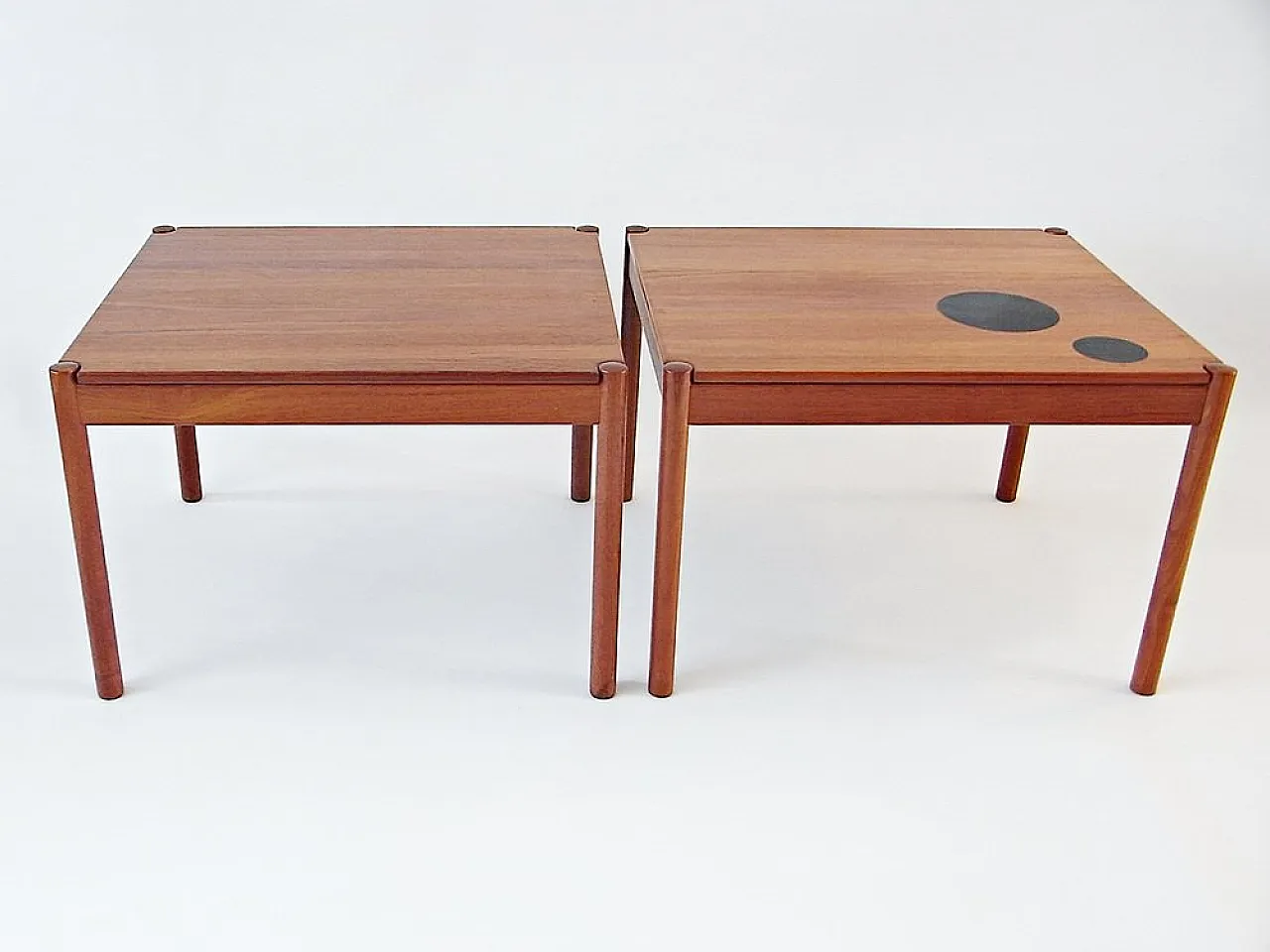 Coppia di tavolini in teak di Magnus Olessen per Durup, anni '60 1