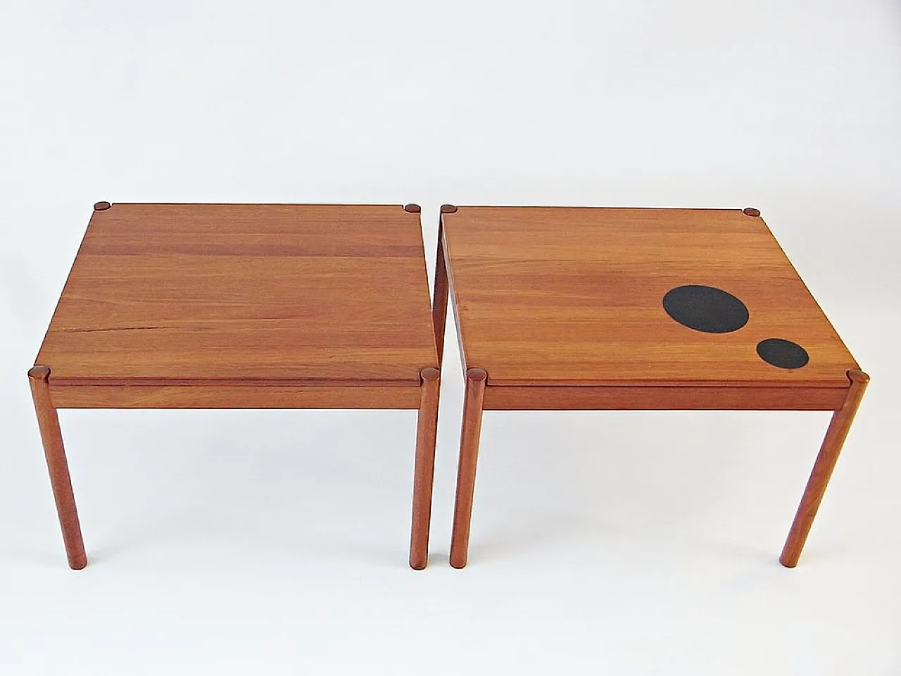 Coppia di tavolini in teak di Magnus Olessen per Durup, anni '60 2