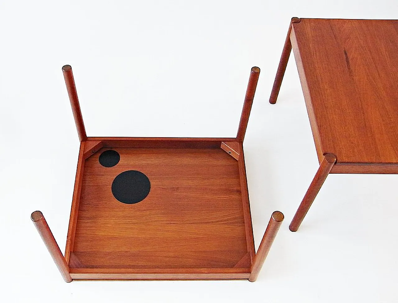 Coppia di tavolini in teak di Magnus Olessen per Durup, anni '60 9