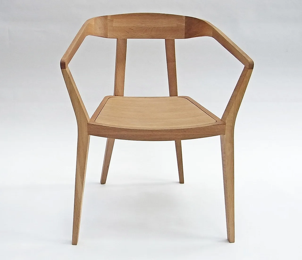 Coppia di poltrone in quercia di Gunter Lambert, anni 2000 5