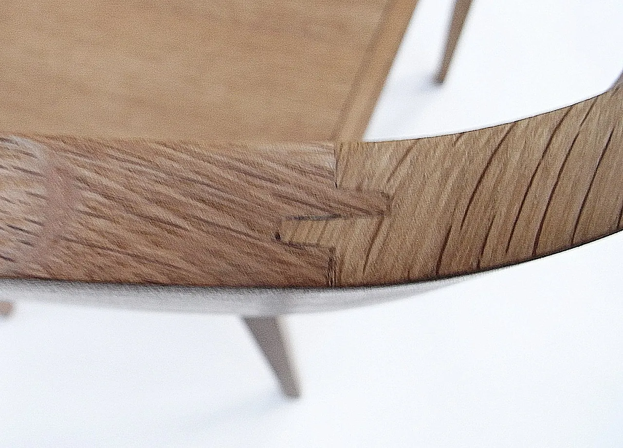 Coppia di poltrone in quercia di Gunter Lambert, anni 2000 14