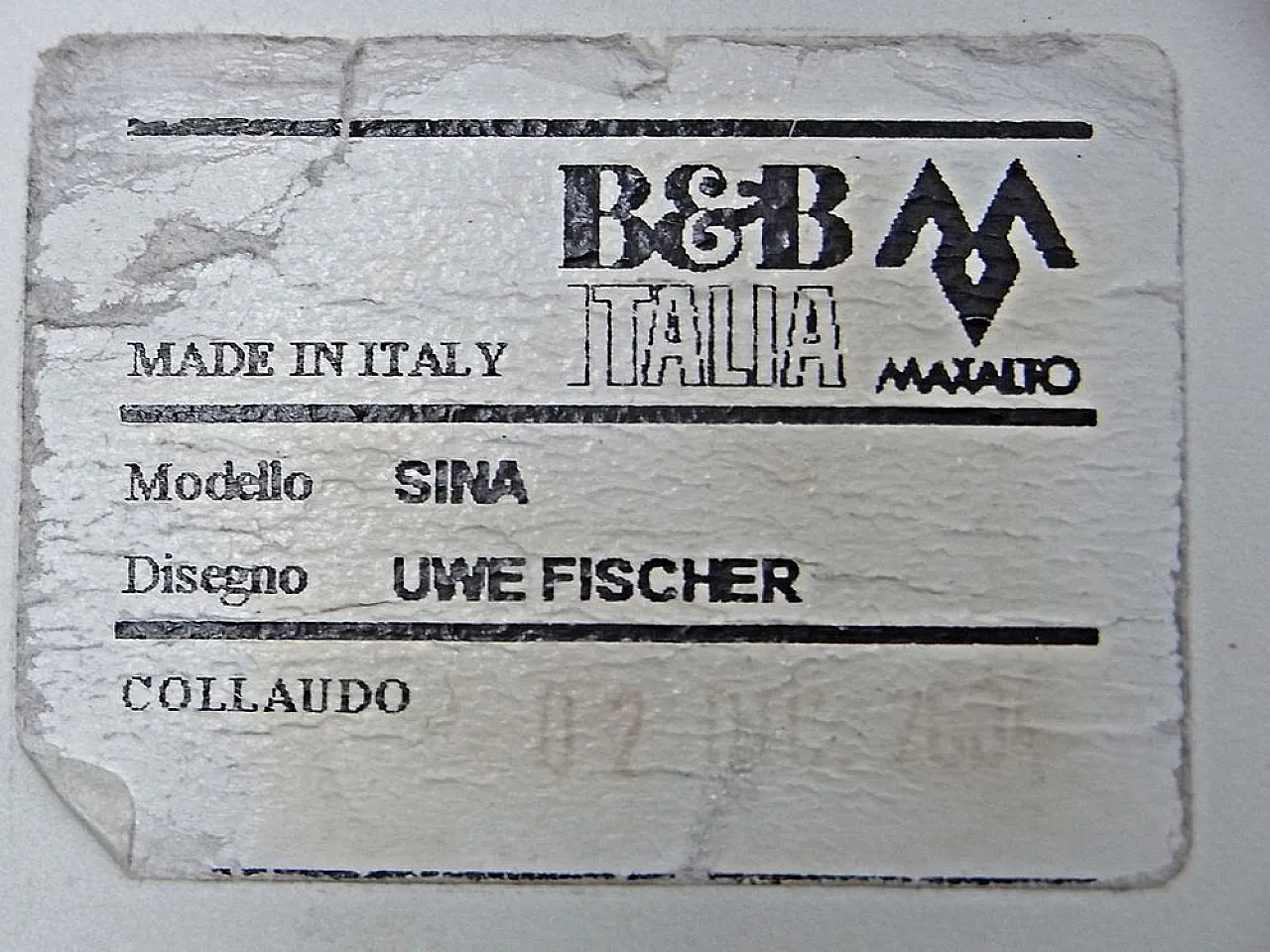 4 Sina armchairs by Uwe Fischer for B&b Italia, 2000s 14