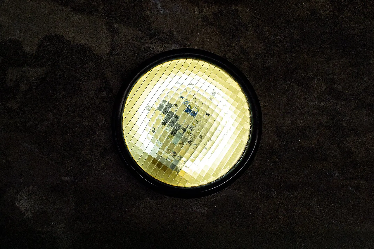 Prismatic glass ceiling light by Stilnovo, 1970s 2