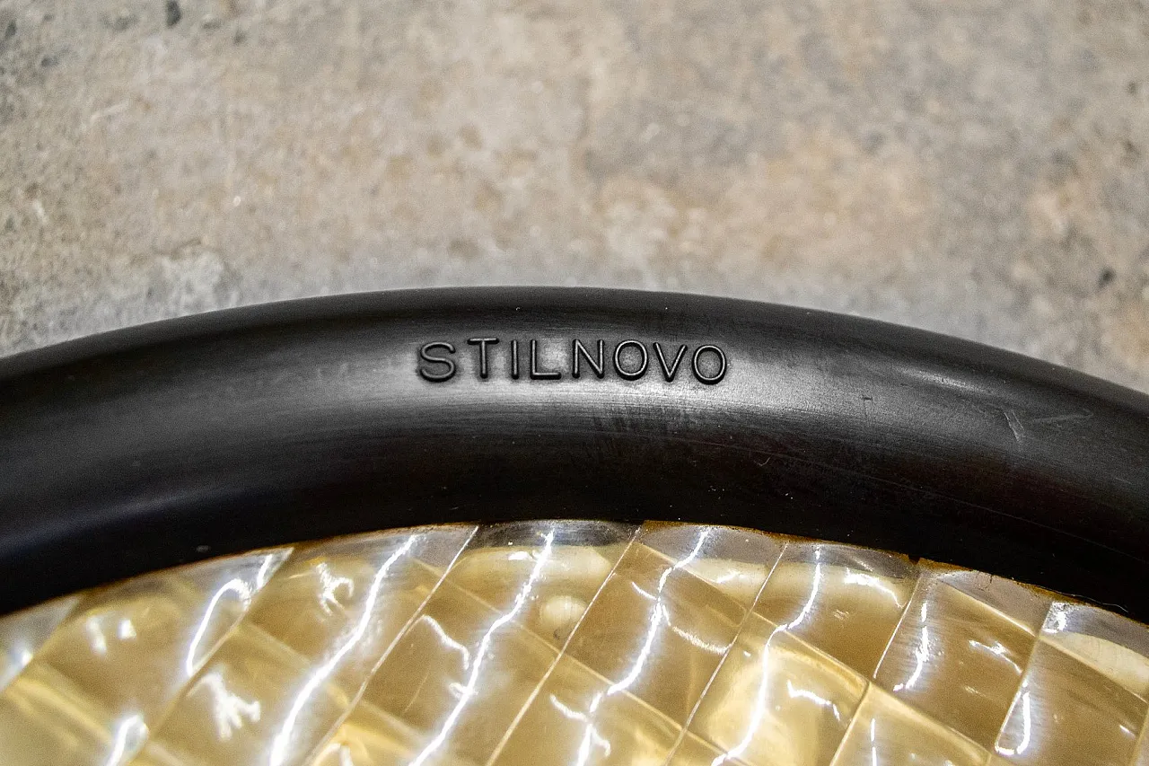 Prismatic glass ceiling light by Stilnovo, 1970s 4