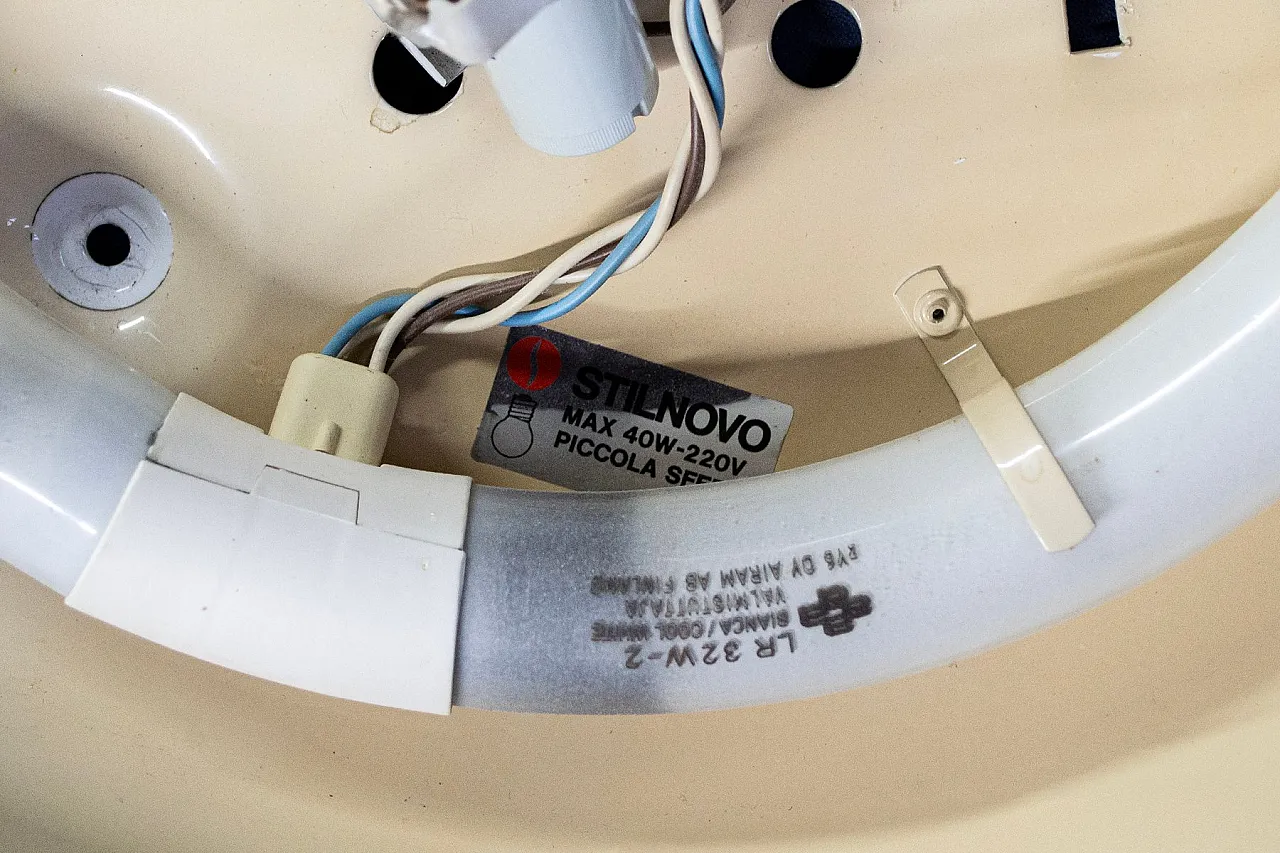 Prismatic glass ceiling light by Stilnovo, 1970s 6