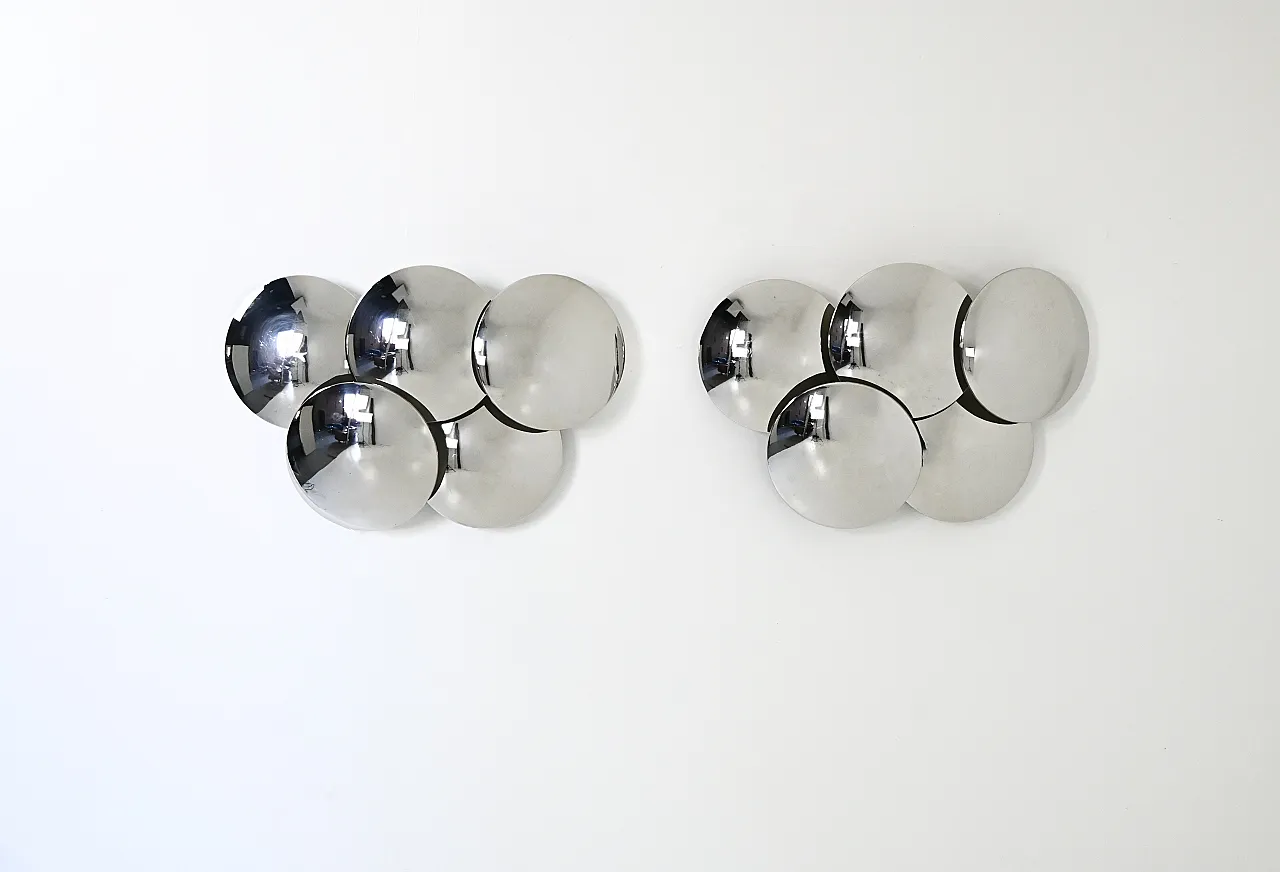 Pair of wall lamps by Goffredo Reggiani for Reggiani, 1970s 3