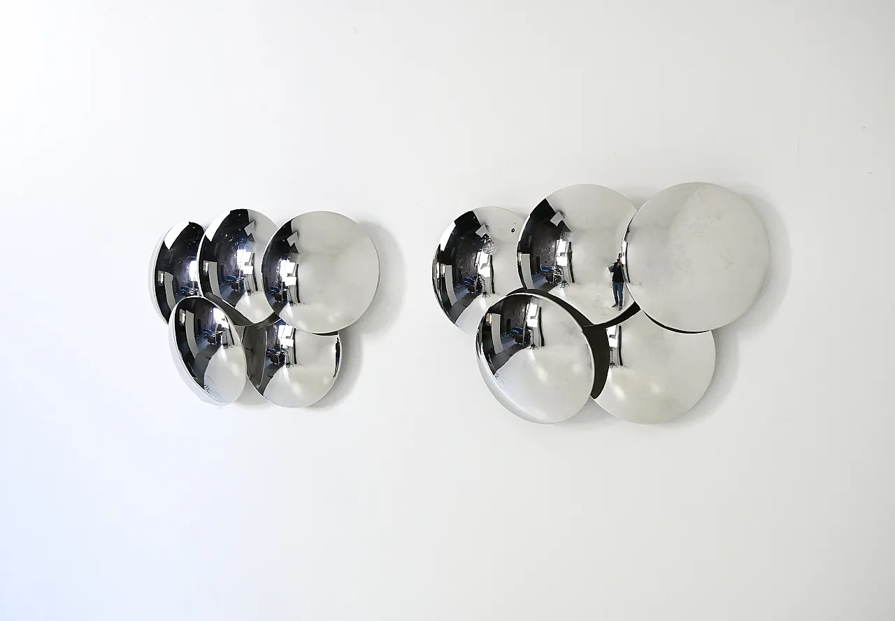 Pair of wall lamps by Goffredo Reggiani for Reggiani, 1970s 5