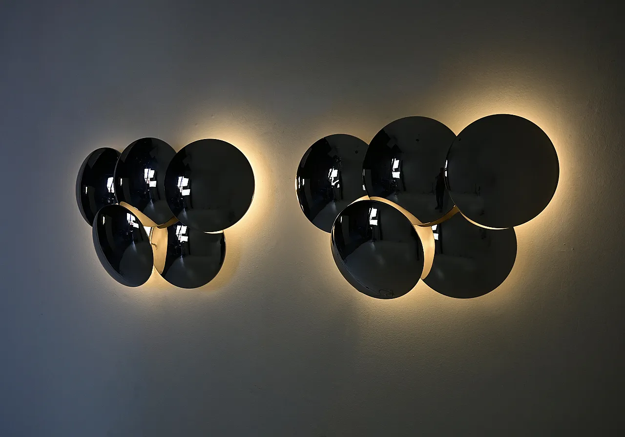 Pair of wall lamps by Goffredo Reggiani for Reggiani, 1970s 6
